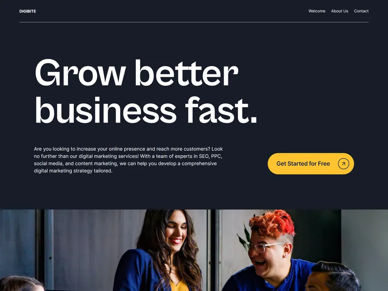 Digibite modern digital agency template framplates framer templates