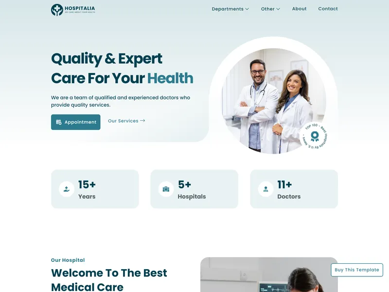 Hospitalia Hospital Template Framplates Framer Templates Hospitalia Hospital Template Framplates Framer Templates