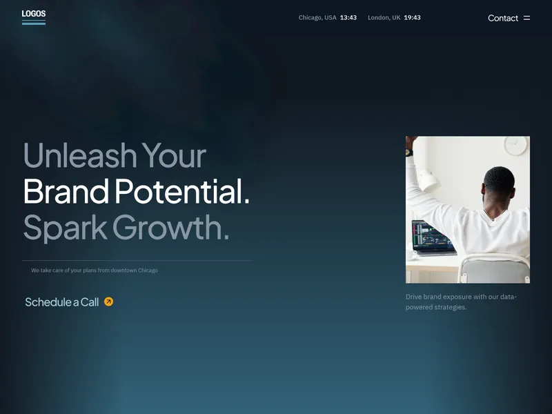 Logos modern agency showcase template framplates framer templates