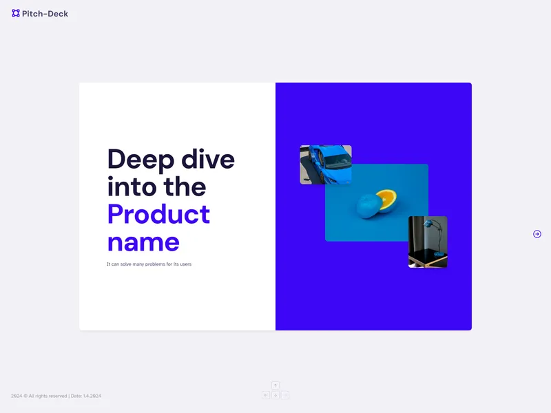 Pitch deck presentation template framplates framer templates